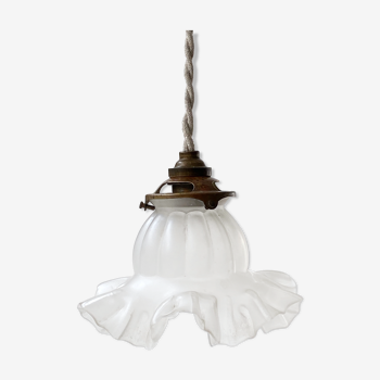 Suspension lampe tulipe