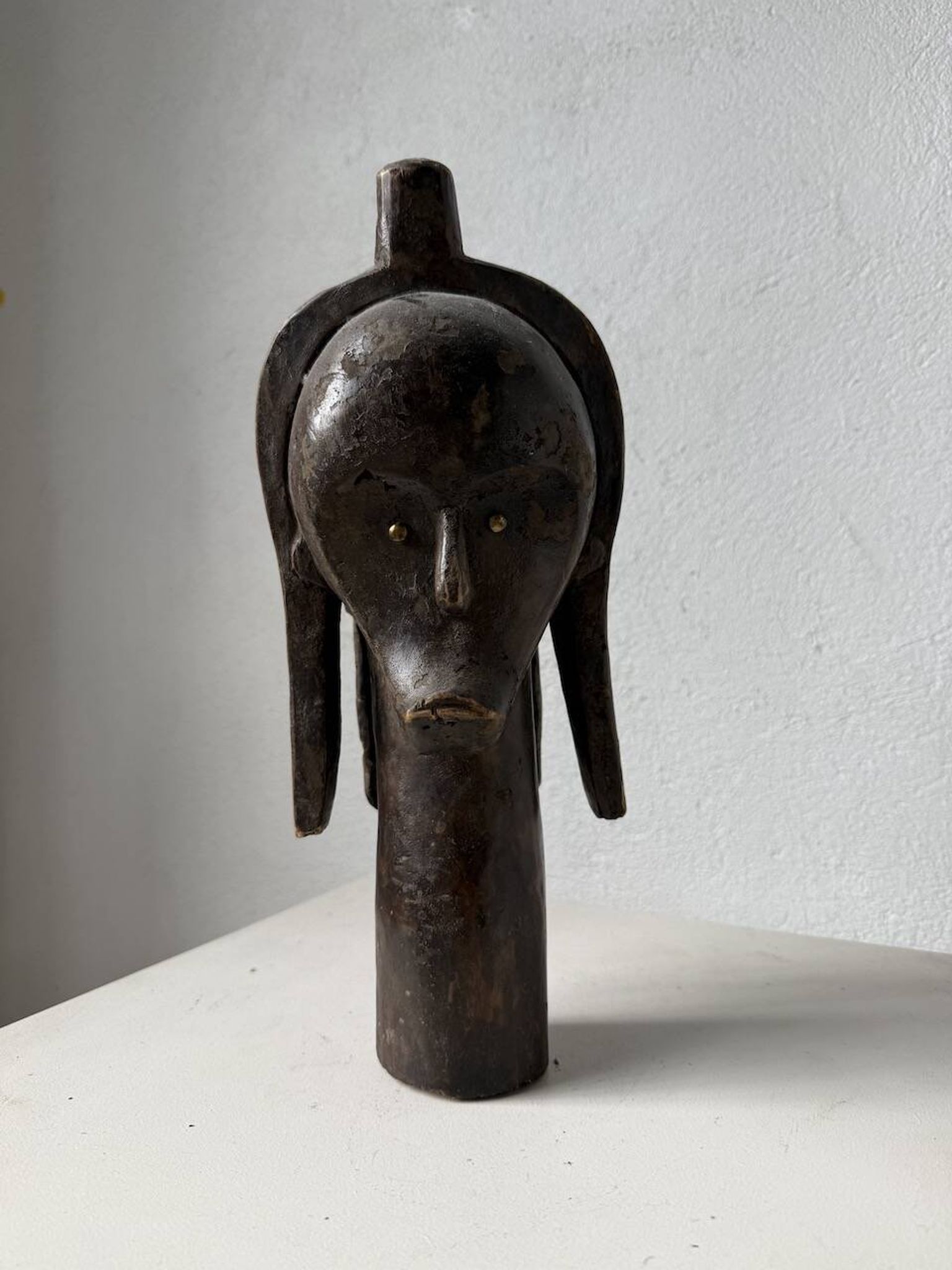 Tête de reliquaire africaine Fang