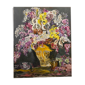Tableau ancien, nature morte aux