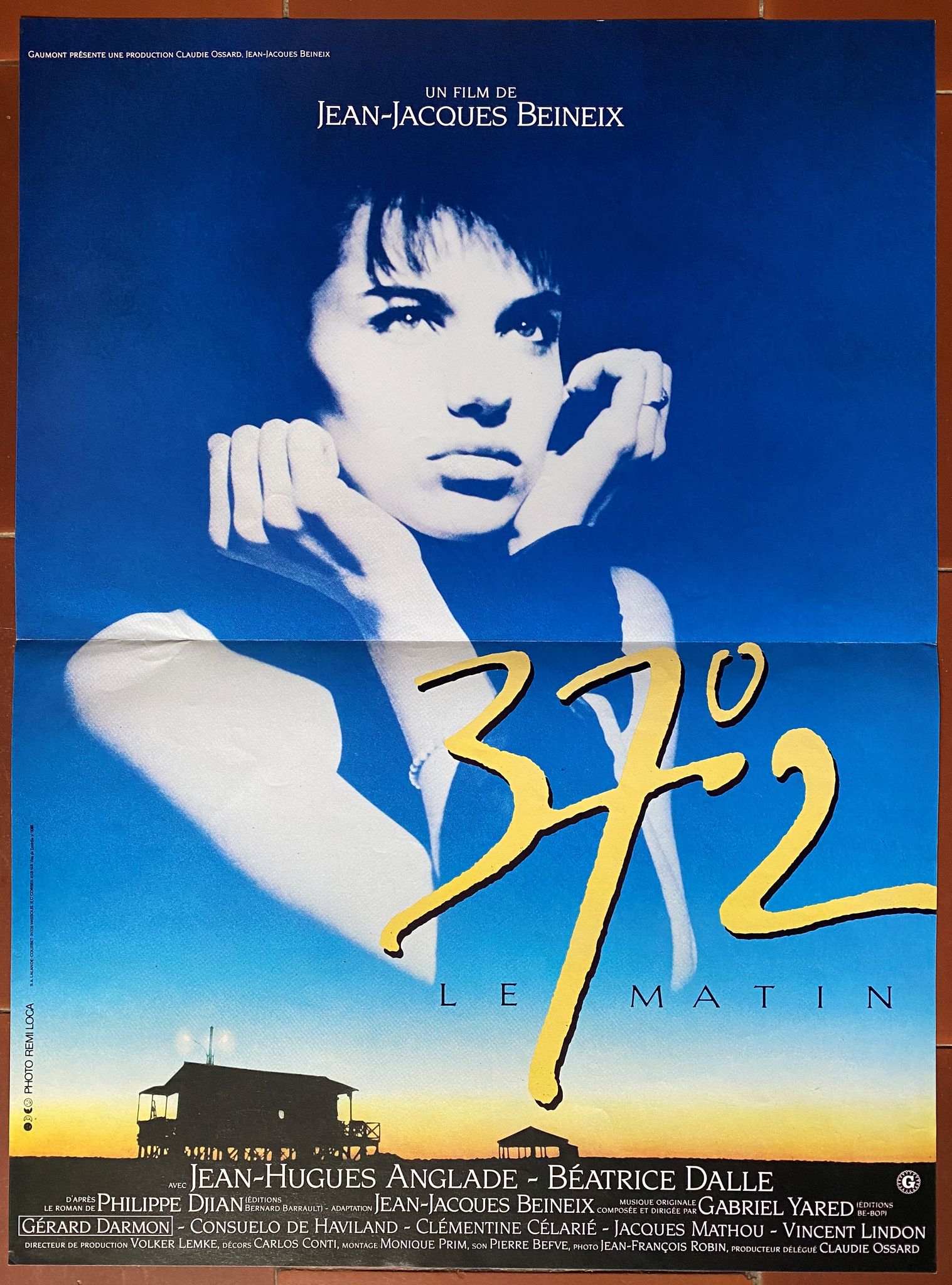 Original cinema poster "37°2 in the morning" Jean-Jacques Beineix 40x60cm 1986