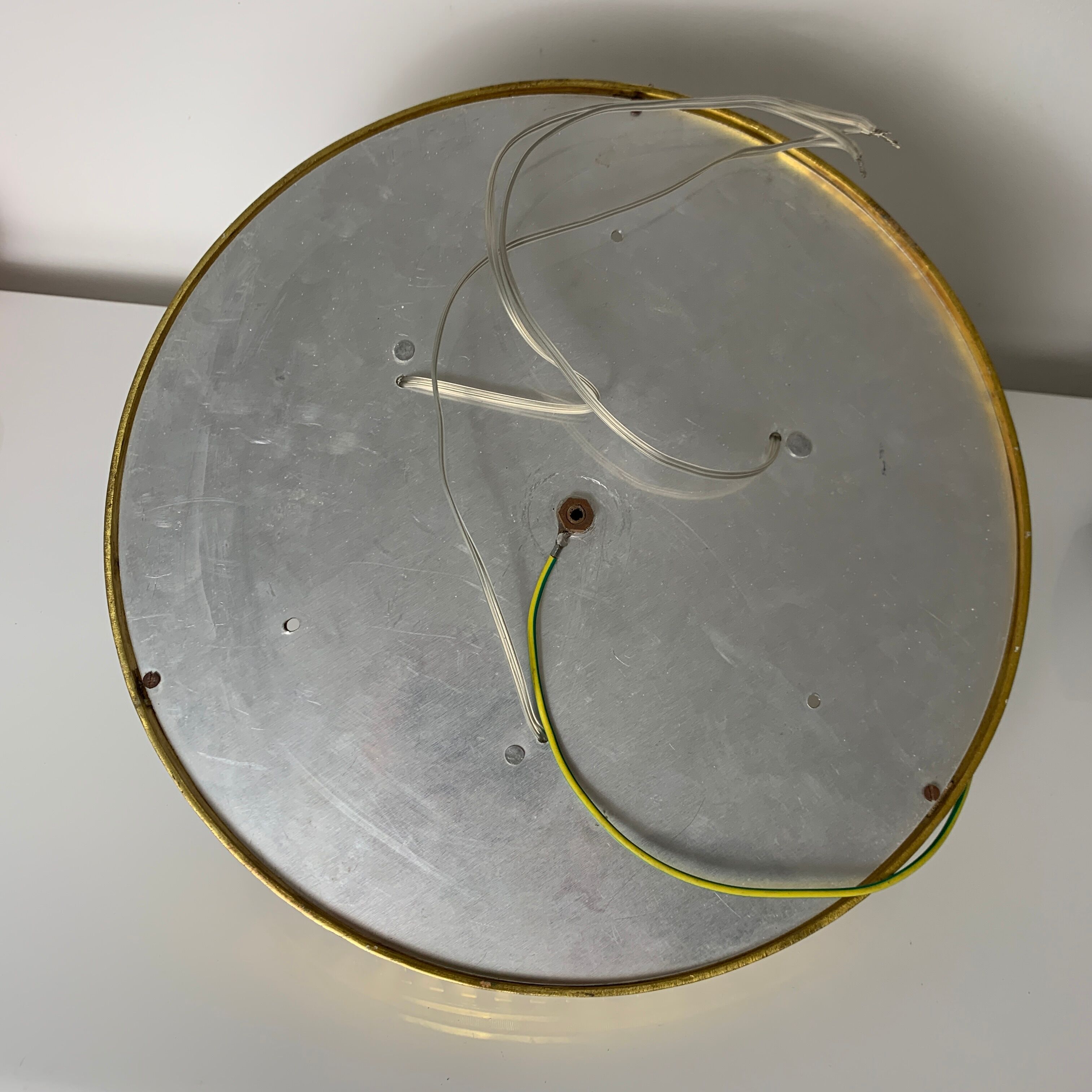Ceiling lamp Metal gold globe glass decor