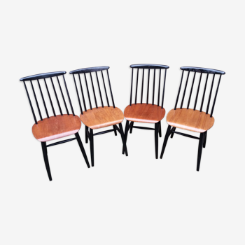 4 chaises Fanett par Ilmari Tapiovaara