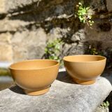 2 vintage stoneware bowls