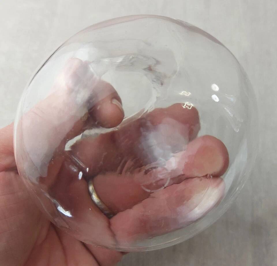 Pair of small antique vases, Touraine model, in Saint Louis crystal