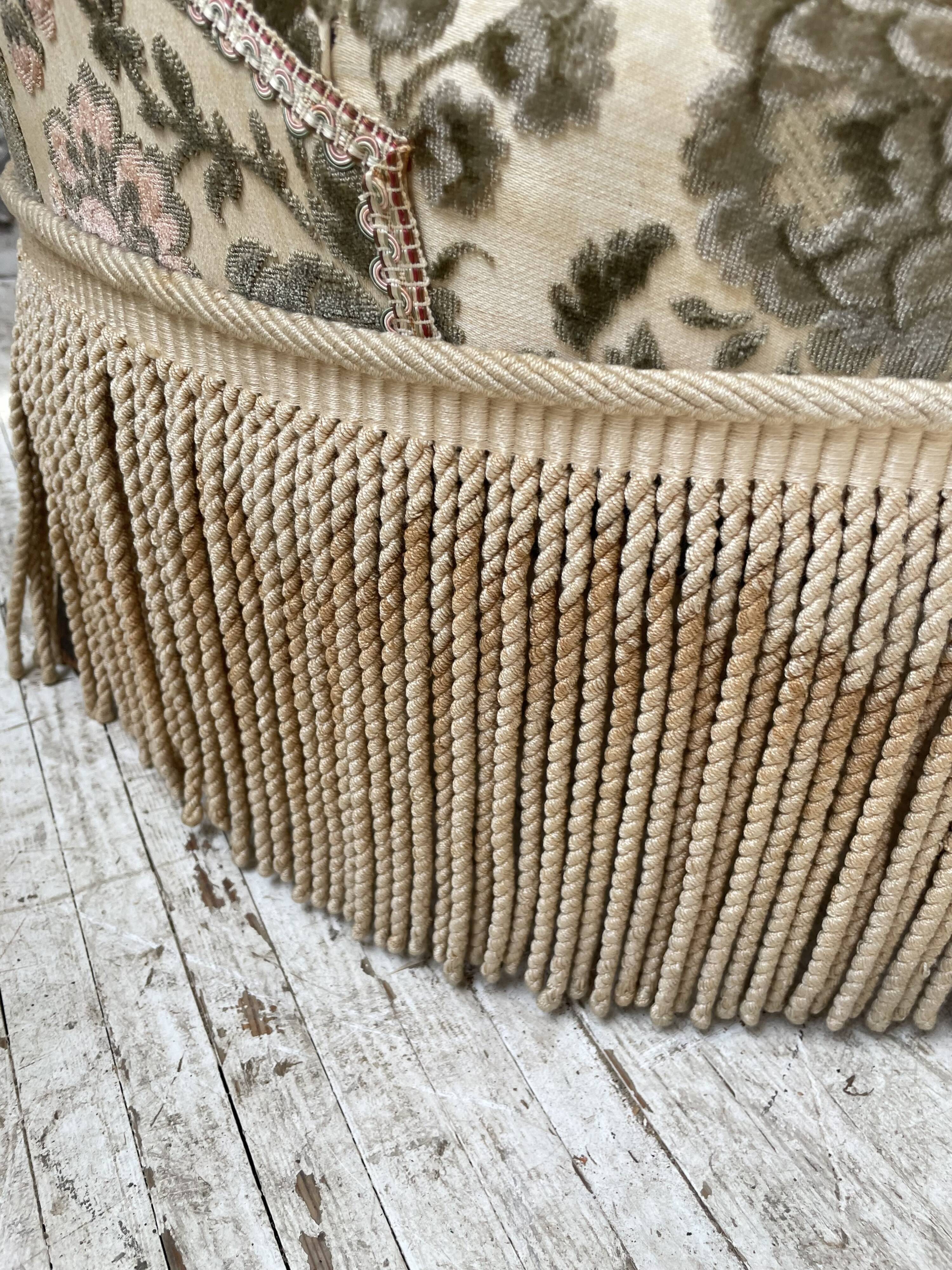 Fauteuil napoléon fleuri XIXème