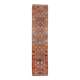 Pink & Orange Long Vintage Turkish Runner Rug, 87x395Cm