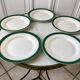 Set of 5 flat plates Digoin Sarreguemines model "Savoie" years 50-60
