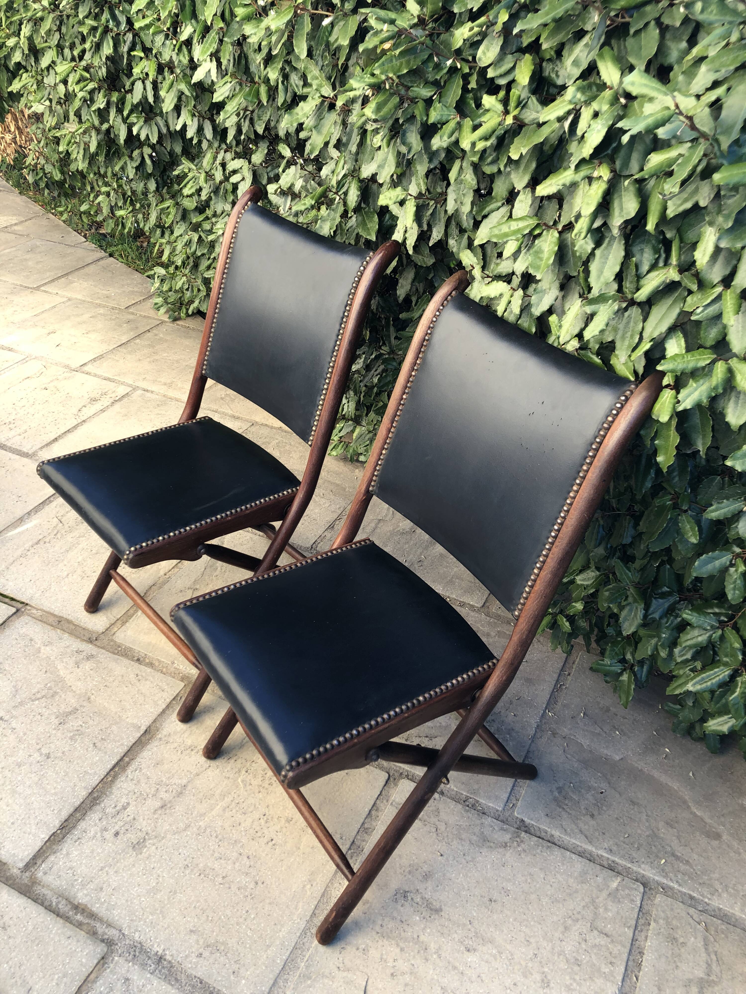 English folding chairs