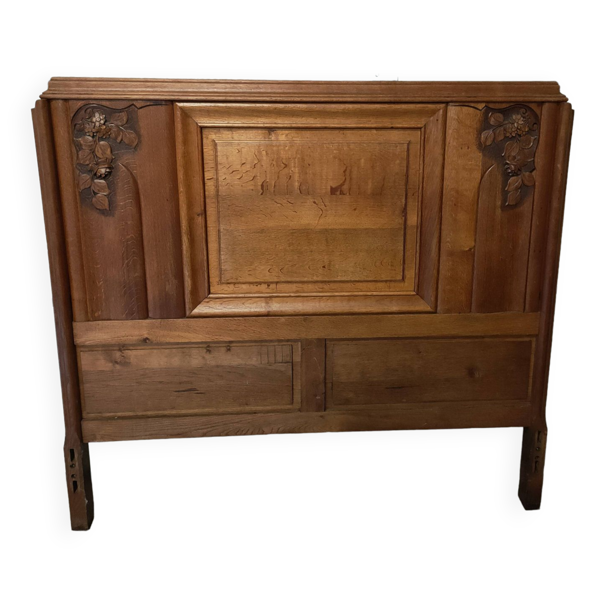 1930s headboard in solid oak