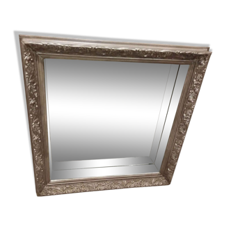 Silver baroque mirror with interior parcloses