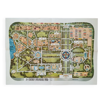 Carte du zoo de chicago