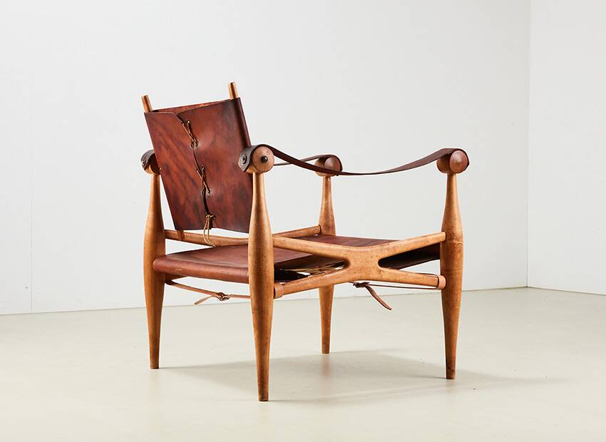 Unique Safari Chair by Architect Enrico Hartsuyker Netherlands 1960s