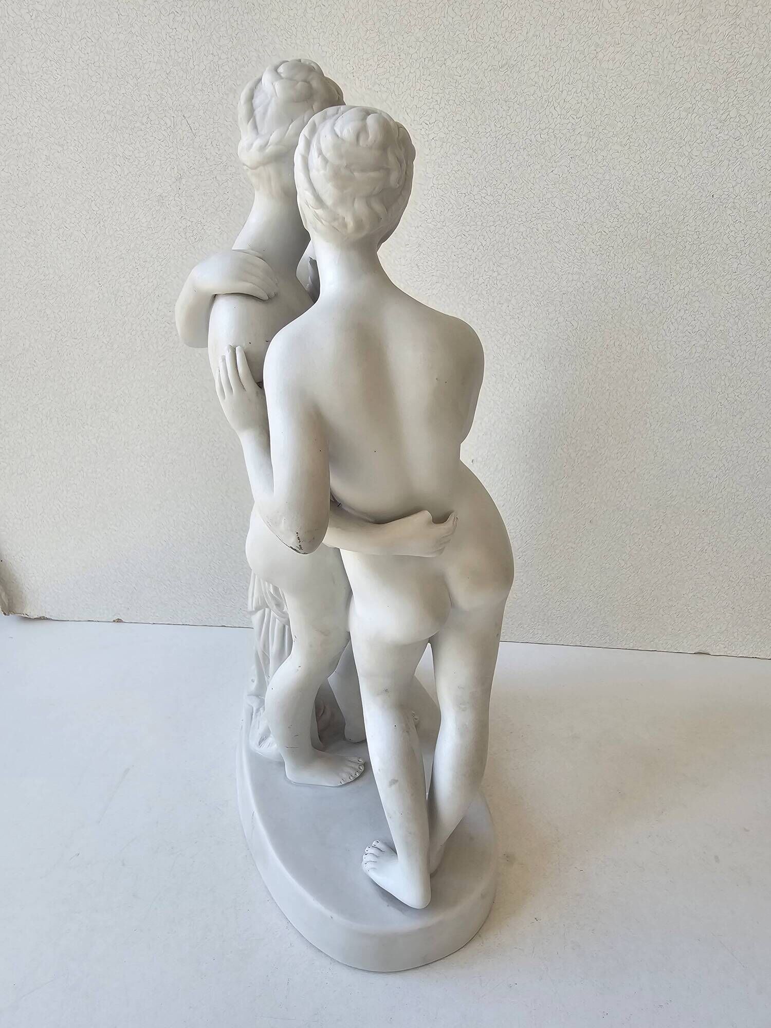 Porcelain Biscuit Sculpture of the Three Graces - Hertwig & Co