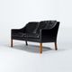 Mid Century Leather Sofa By Borge Mogensen 2208, Danish Design 1960’s