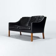 Mid Century Leather Sofa By Borge Mogensen 2208, Danish Design 1960’s