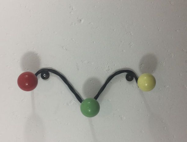 Coat rack lights balls