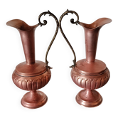 2 Copper Carafes