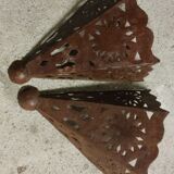 Brown metal wall lamp