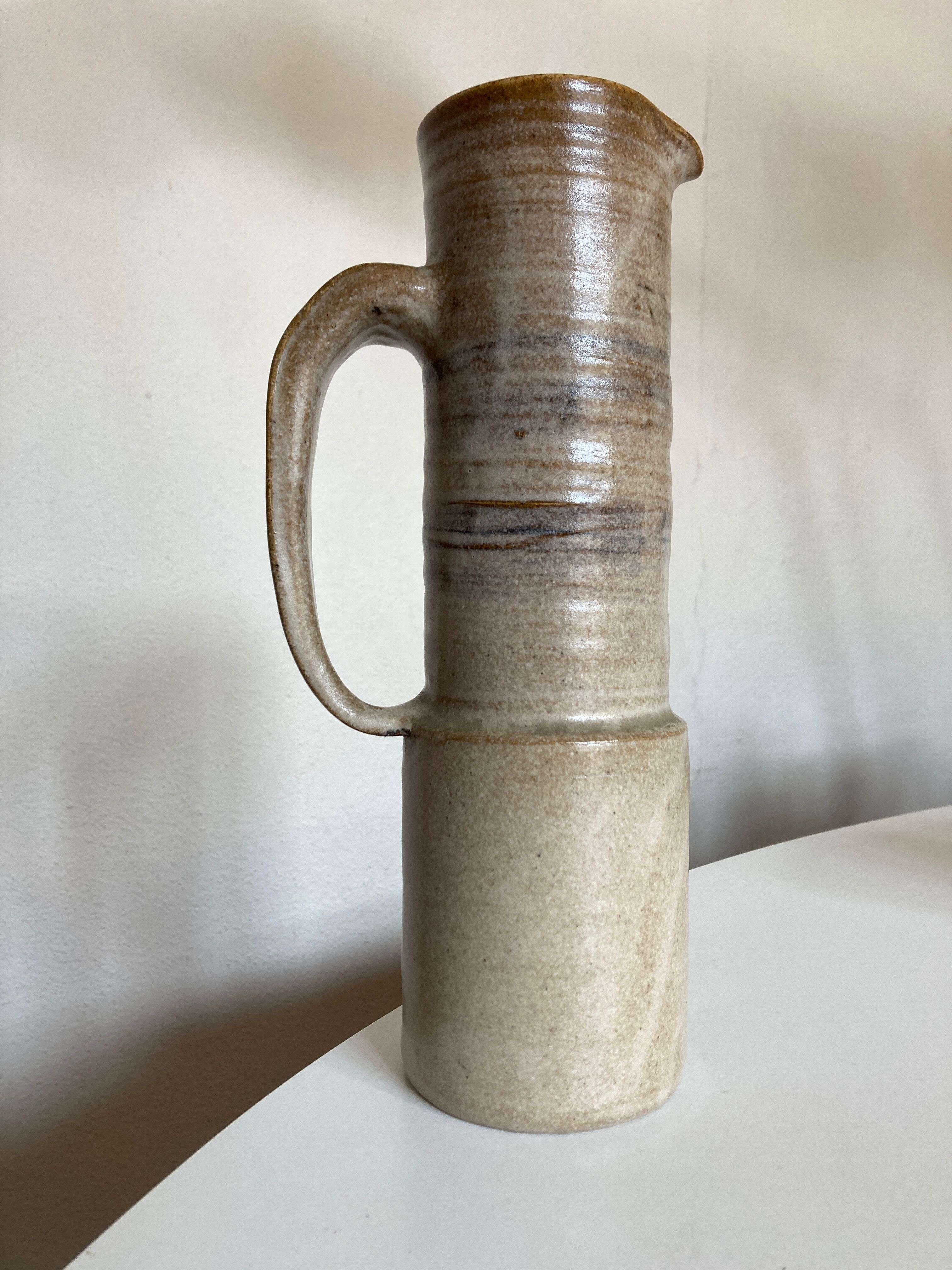 Ceramic pitcher Les Argonautes 1960 signed