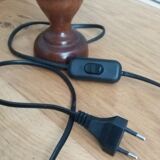 Bedside lamp turned wood