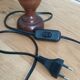 Bedside lamp turned wood