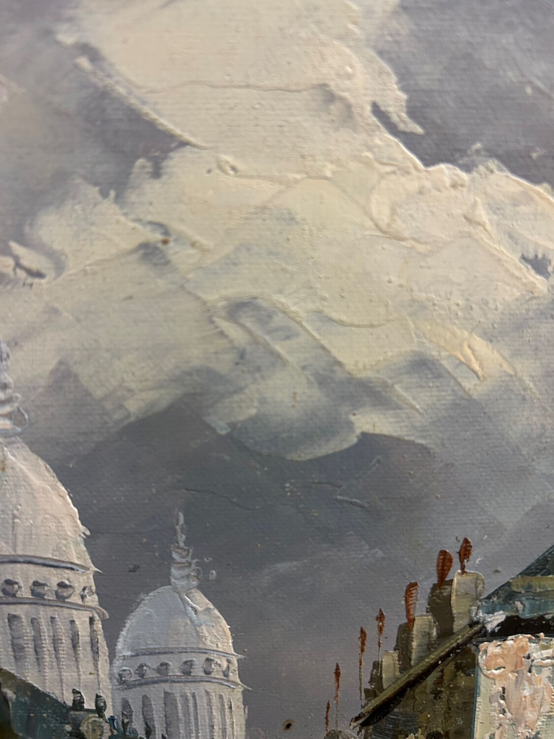 Oil on canvas signed Burnett, Paris