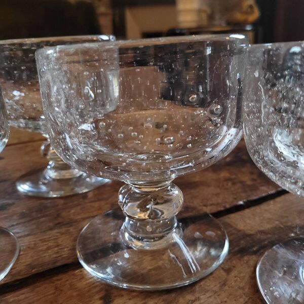 Coupes en Verre Soufflé Bullé - La Rochère -