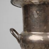 Antique Silver Plated Copper Champagne Bucket in Medicis Shape, 1890s