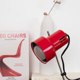 Small red vintage lamp