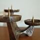 Vintage patinated bronze bougeoir 60/70v