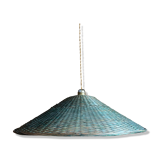 Suspension in green braided rattan
