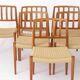 6 chaises Niels Otto Møller modèle 83 – Chaises de salle à manger danoises en teck, années 1970