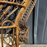 Emmanuelle armchair in rattan