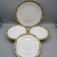 Old dessert service in Limoges porcelain