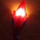 Applique vintage Ikea en verre tyoe art déco