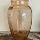 Art Deco pink molded glass vase