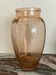 Art Deco pink molded glass vase