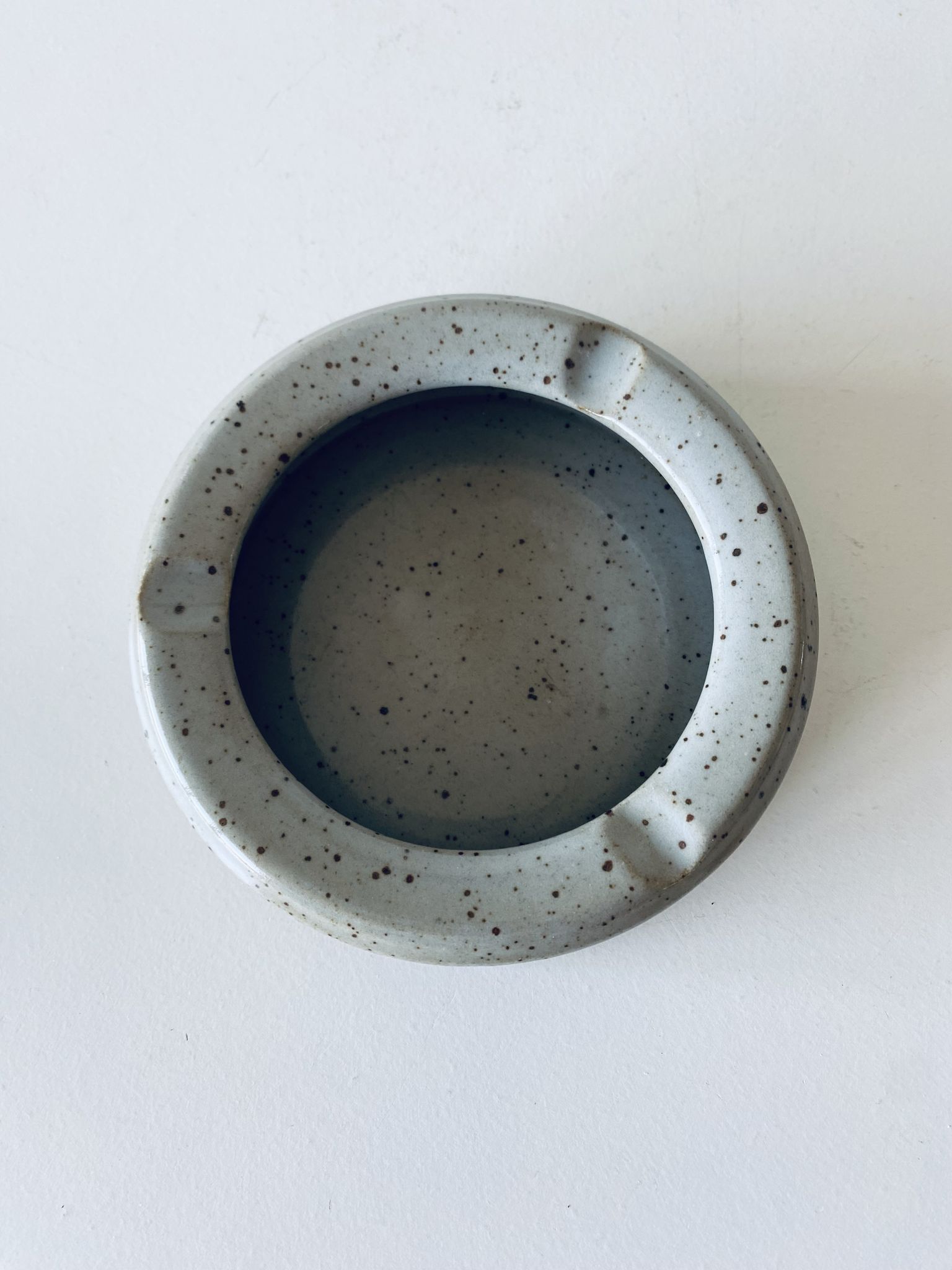 Stoneware ashtray signed Couturier