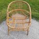 Rattan shell chair