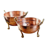 Copper and brass strainer lion's leg