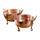 Copper and brass strainer lion's leg