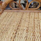 Chevets table de nuit en rotin vintage