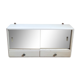 Wall-mounted pharmacy toilet cabinet 2 doors