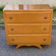 Commode art deco pied moustache 1950 avec 3 tiroirs