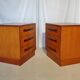 Pair of Scandinavian G Plan teak bedsides