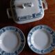 6 old hollow earthenware plates Terre de Fer Massena Creil Montereau (ø 25 cm)