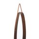 Oval wall mirror in teak, 1960s