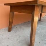 Farmhouse table Scandinavian brutalist dining table vintage 1960s legs com