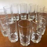 Glasses Aperitifs in transparent vintage glass Octime