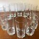 Glasses Aperitifs in transparent vintage glass Octime